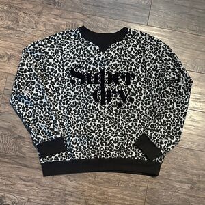 Animal print sweatshirt